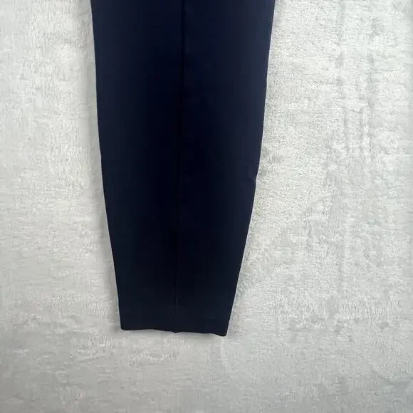 J. Crew Navy Blue Pixie Leggings Pants Women Size 8 Back Zipper Back Seam 31090 - Picture 7 of 15